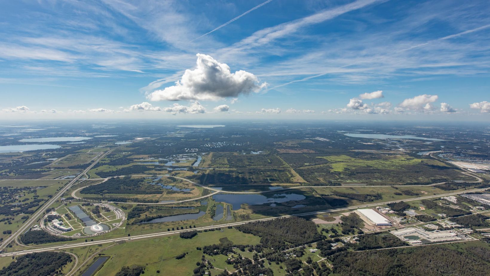 Plumbing services in Polk County FL near residential and commercial areas with water systems and infrastructure