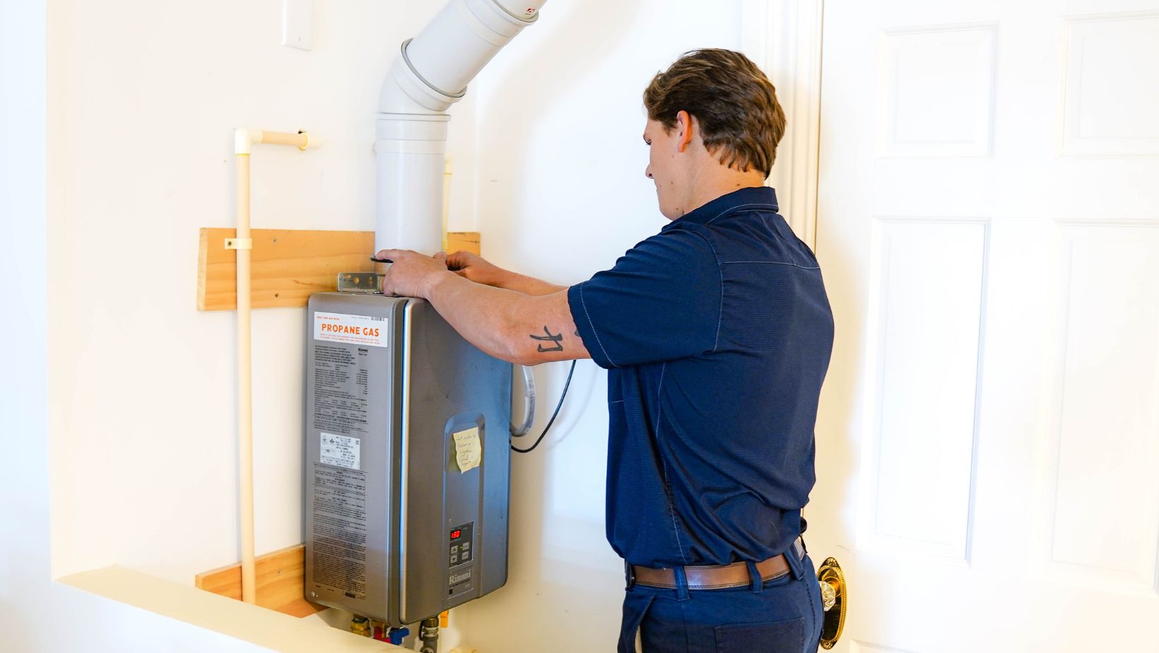 tankless water heater installation