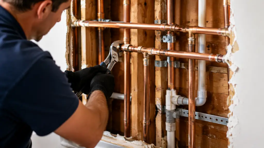Whole-House Repiping Services In Tampa Bay | Chris'S Plumbing 1 Whole house repiping services in Tampa Bay with plumber installing new residential pipes